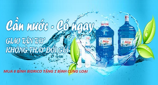 Đại lý nước uống Bidrico ở quận 2
