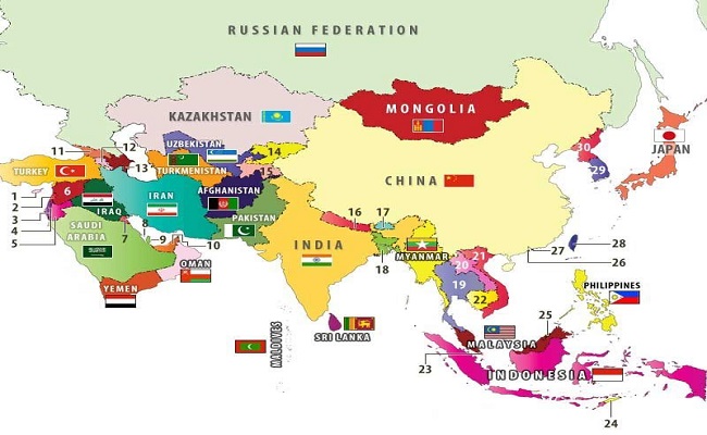 Những quốc gia nào đông dân nhất châu Á?